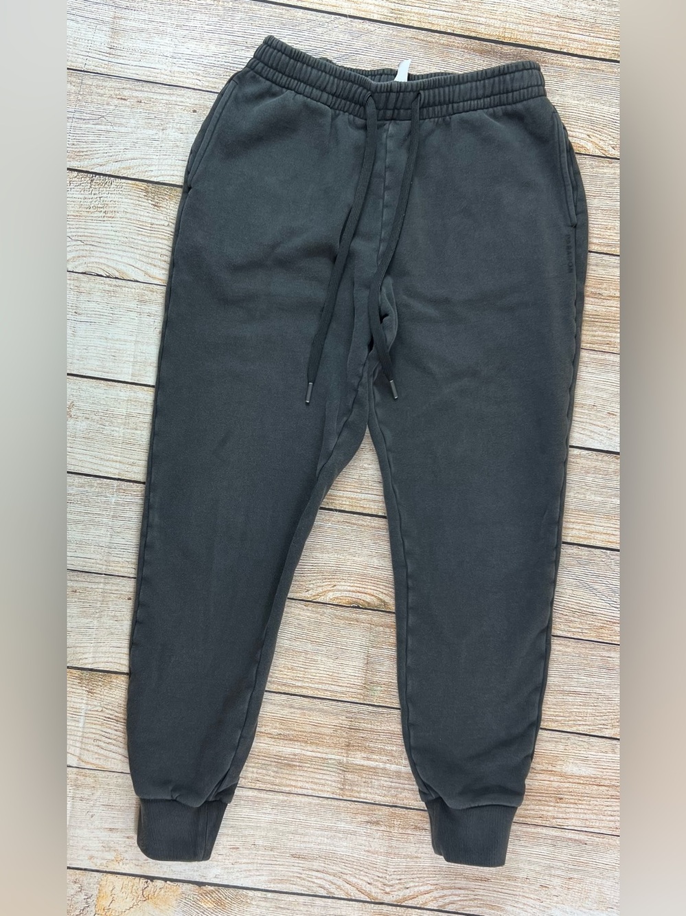 Paragon Jogger Sweatpants Drawstring Pockets Black Size Large